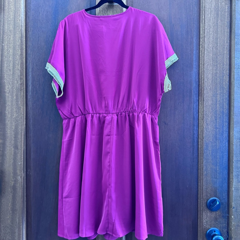 PRETTYGARDEN Women's Casual Summer Dress Size XXL in Wine Red NWT - Picture 3 of 4